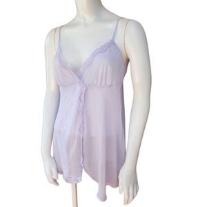 Victoria's Secret Purple Mesh Babydoll (M)